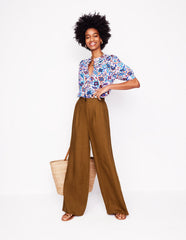 Dulwich Linen Pants - Gingerbread