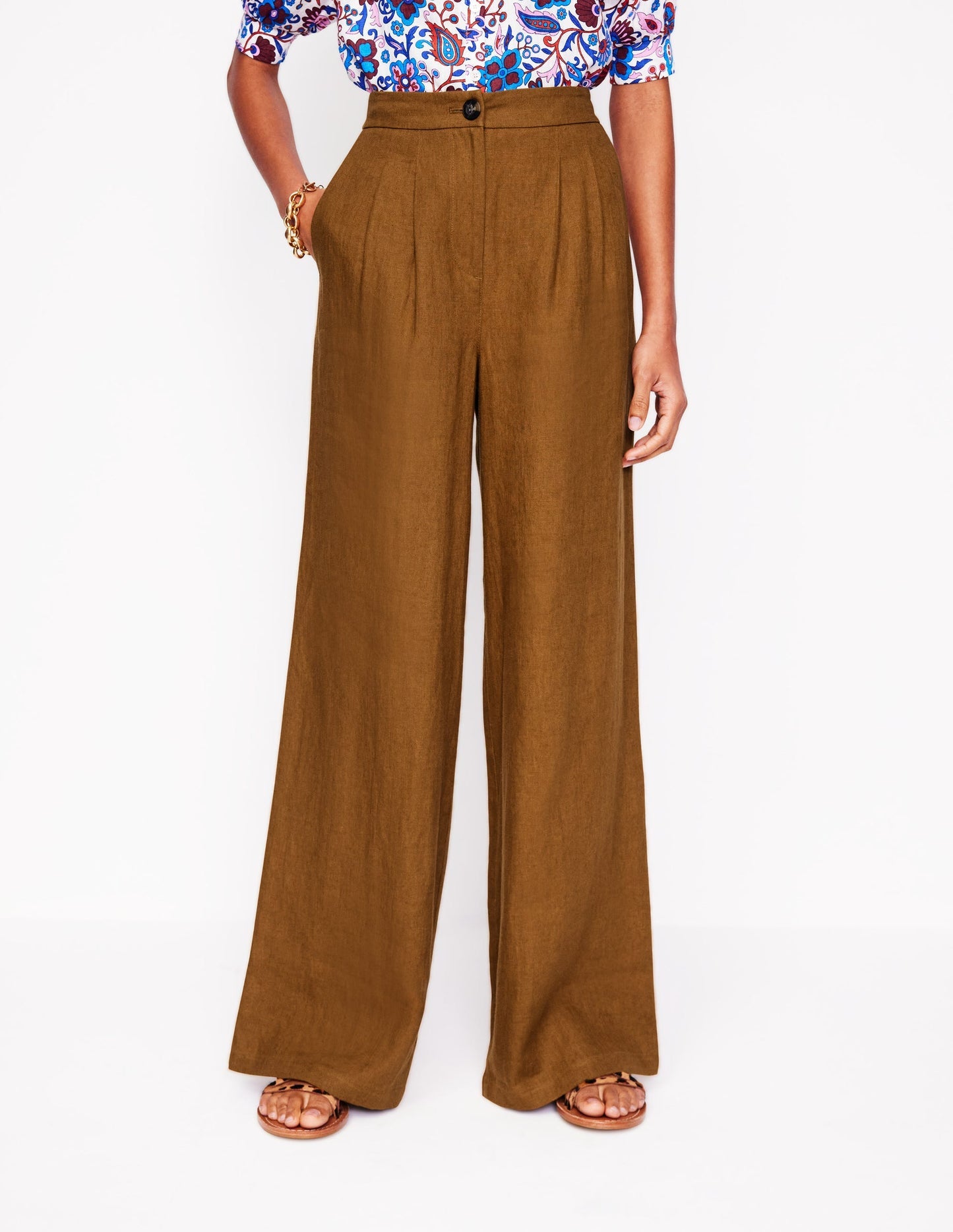 Dulwich Linen Pants - Gingerbread