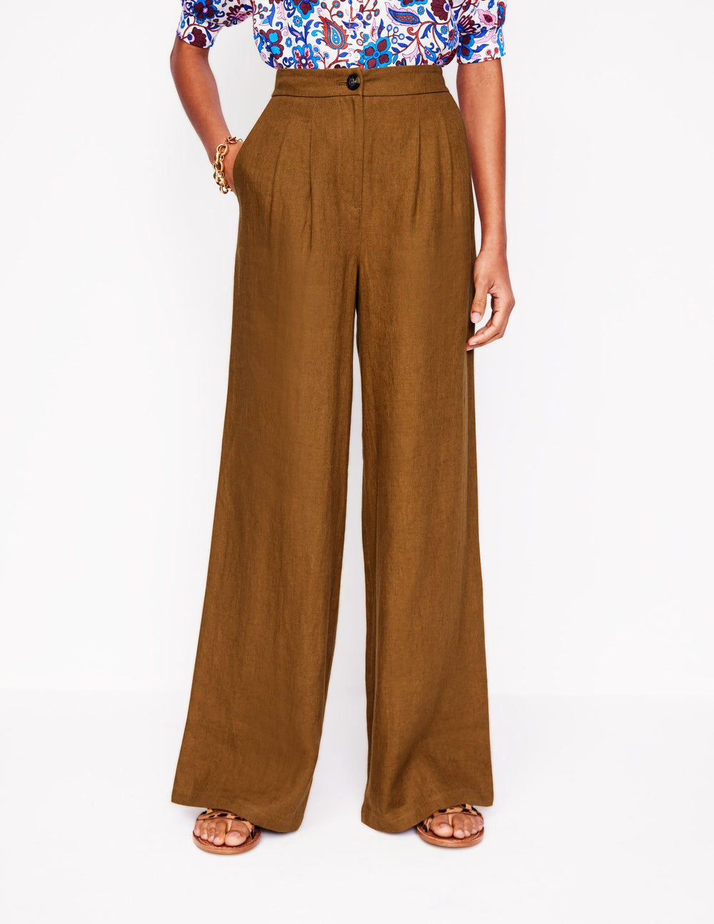 Dulwich Linen Pants - Gingerbread