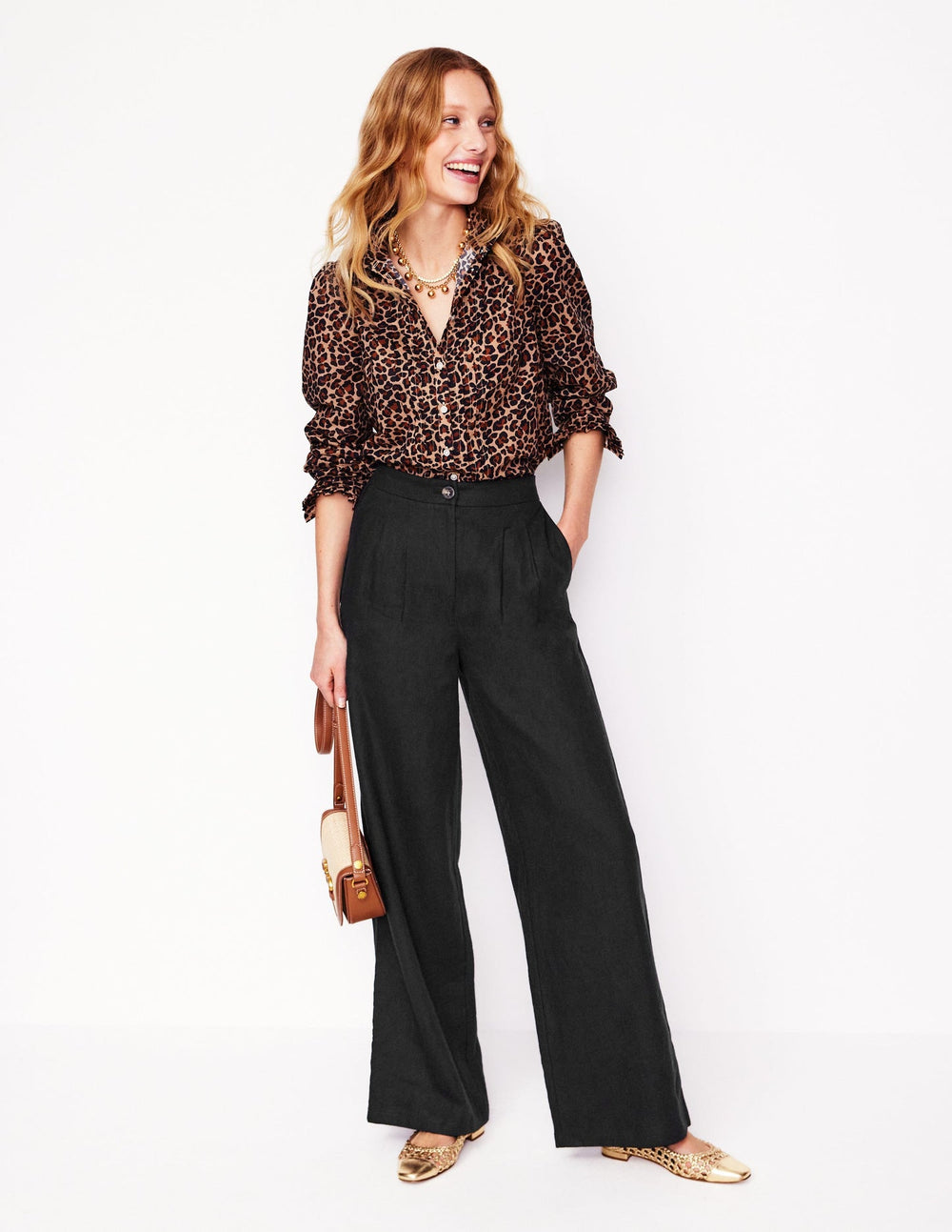 Dulwich Linen Pants - Black
