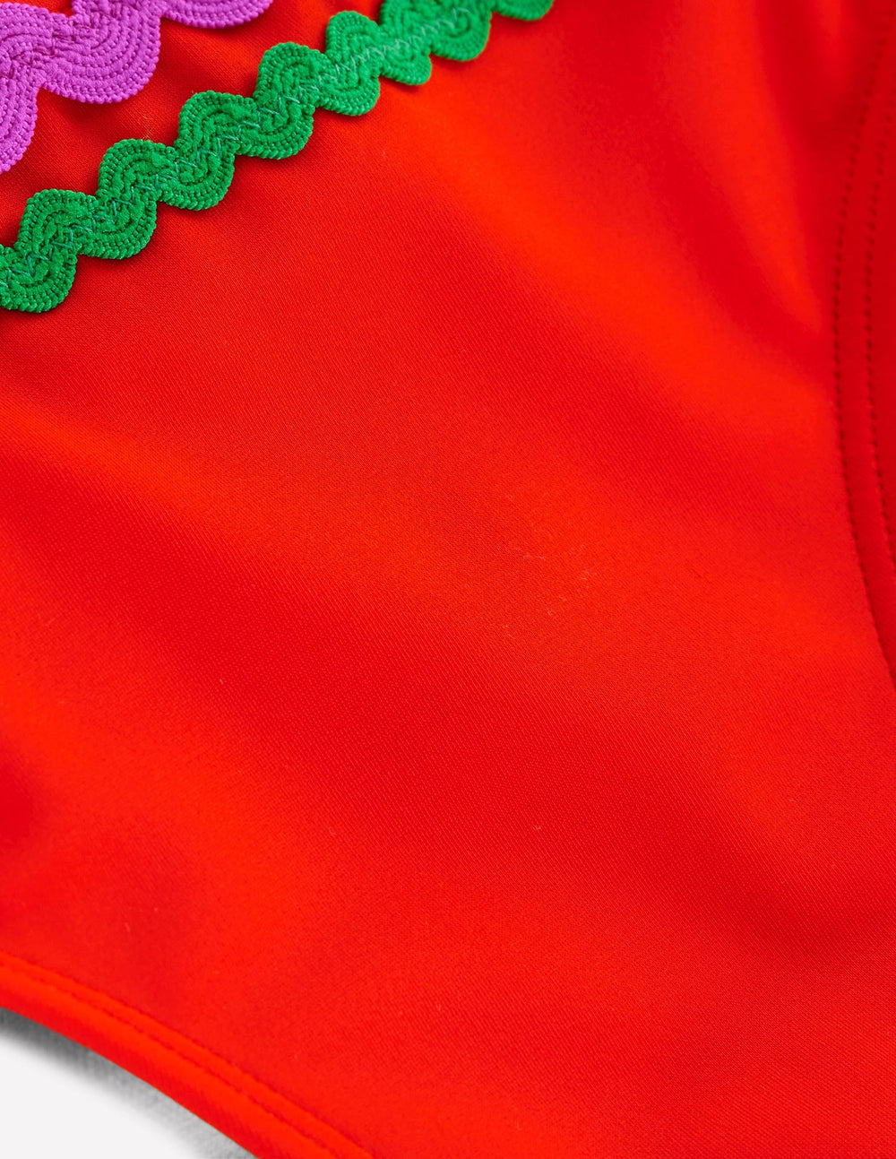 Porto Bikini Bottoms - Fire Red Rik Rak