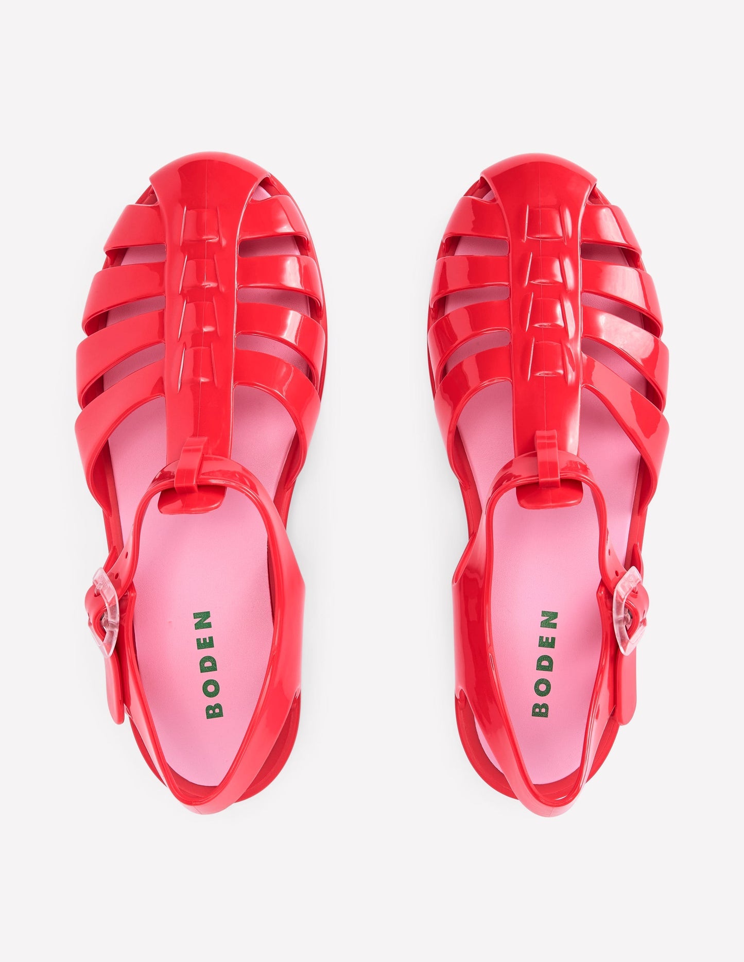 Jelly Shoe - Post Box Red/ Soft Pink