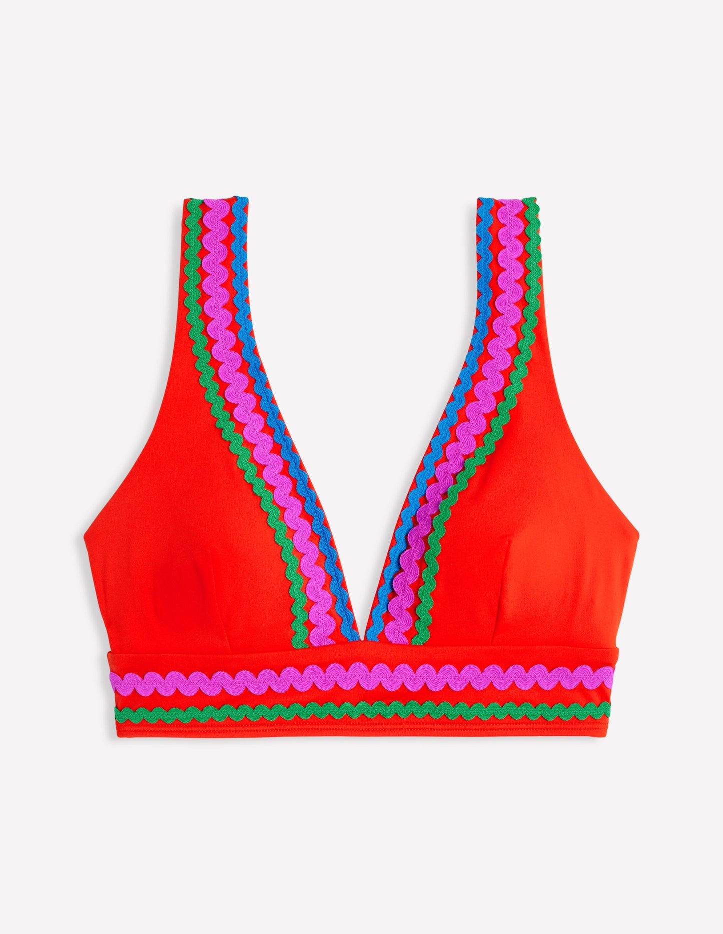 Porto Bikini Top - Fire Red Rik Rak