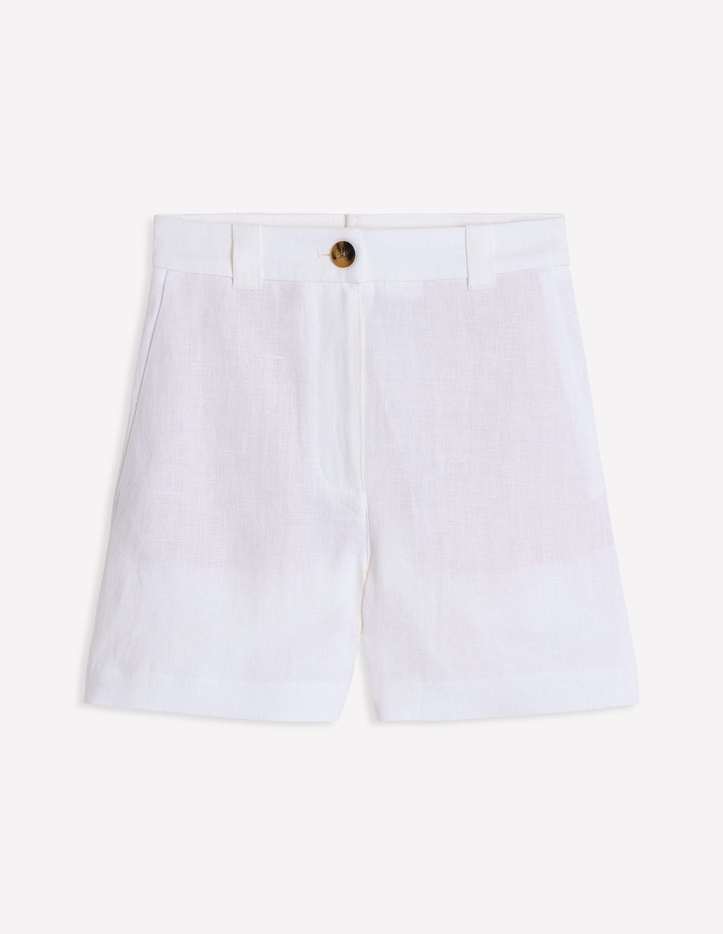Westbourne Linen Shorts - White