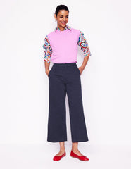 Barnsbury Crop Chino Pants - Navy