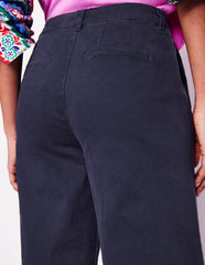 Barnsbury Crop Chino Pants - Navy