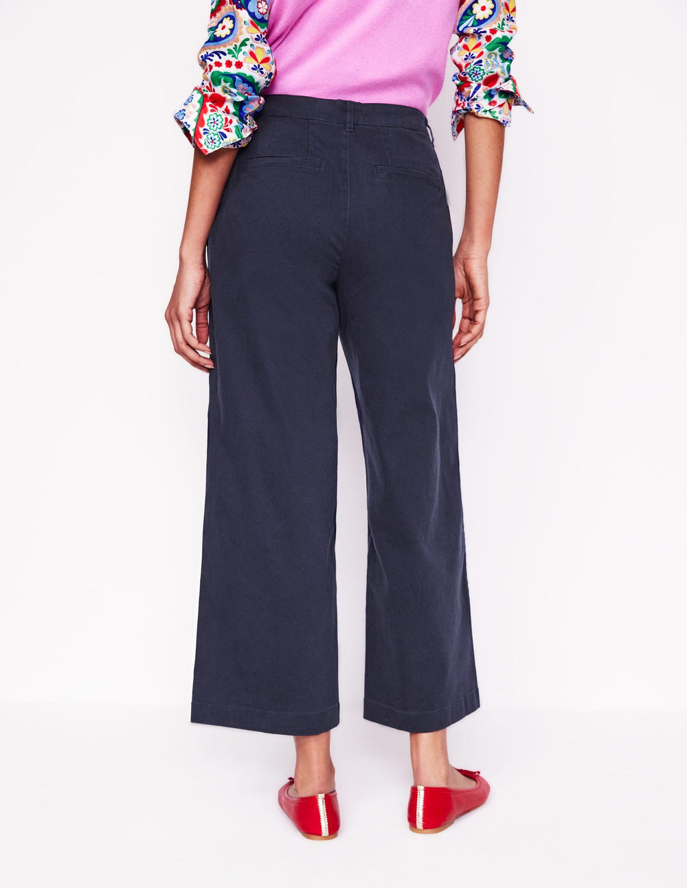 Barnsbury Crop Chino Pants - Navy