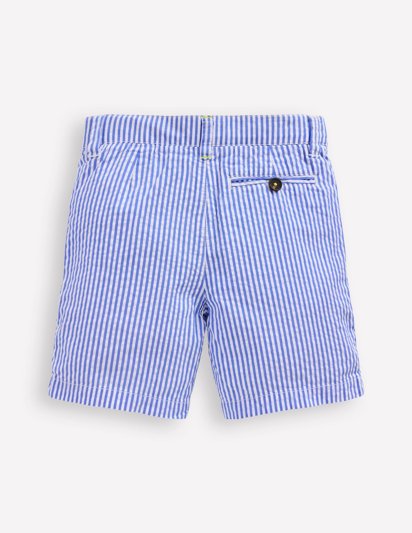 Seersucker Shorts - Blue Ticking Stripe