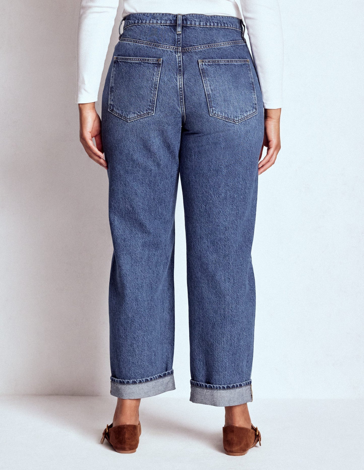 Mid Rise Relaxed Jeans - Mid Vintage