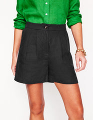Dulwich Linen Shorts - Black