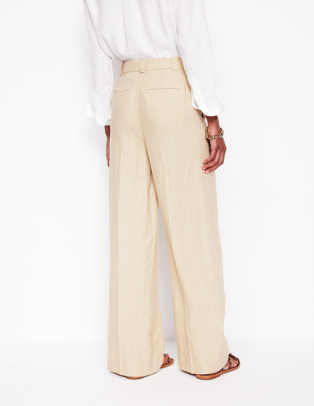 Westbourne Linen Pants - Oatmeal