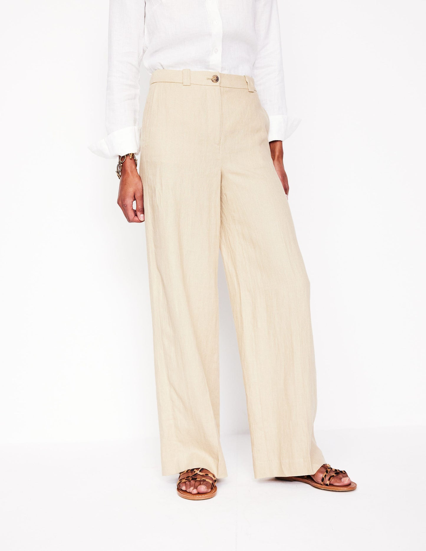 Westbourne Linen Pants - Oatmeal