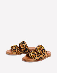 Alberta Footbed Sandals - Leopard