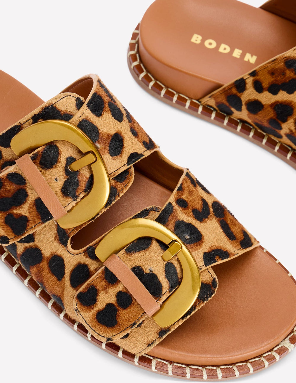 Alberta Footbed Sandals - Leopard