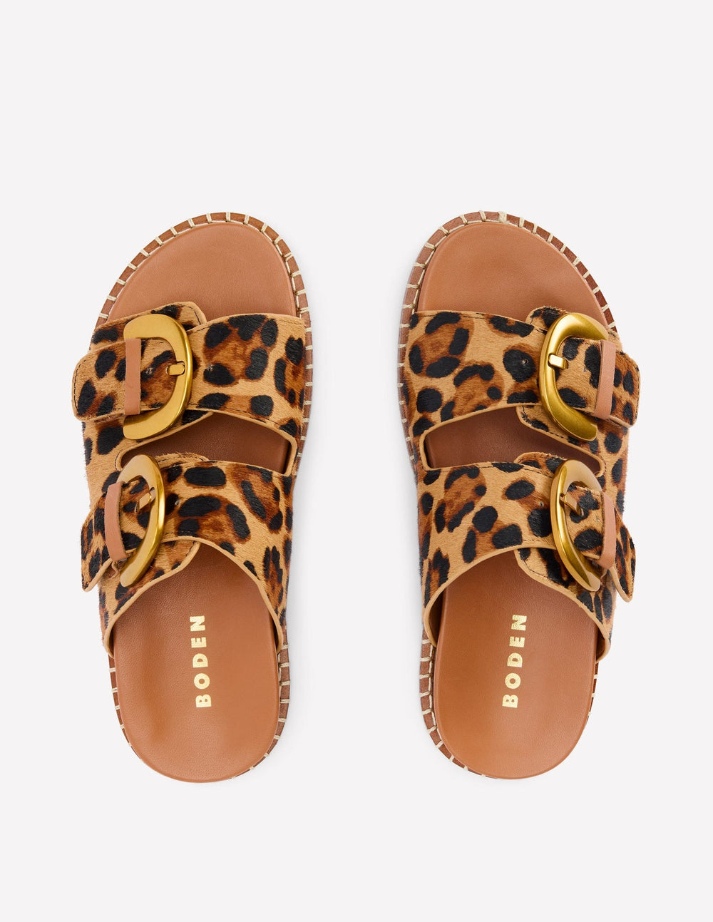 Alberta Footbed Sandals - Leopard