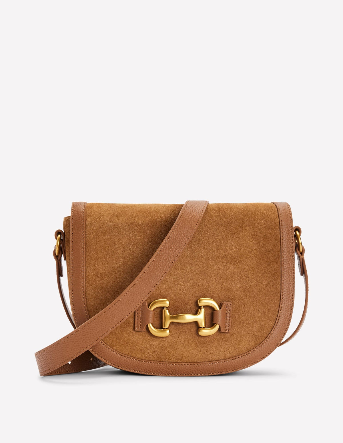 Iris Snaffle Leather Satchel - Tan