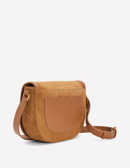 Iris Snaffle Leather Satchel - Tan