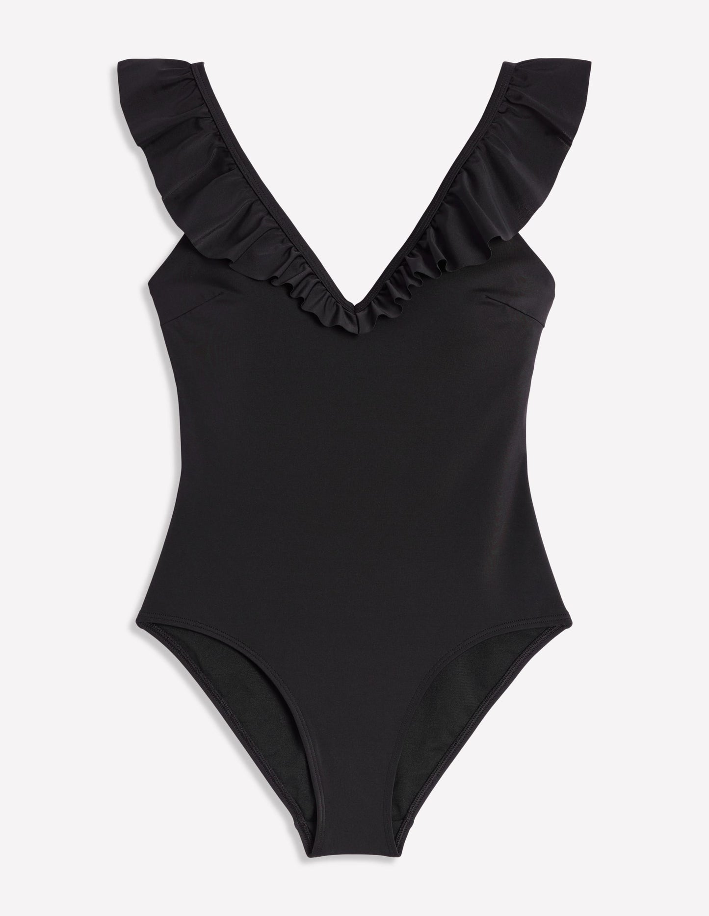 Evia Ruffle Swimsuit - Black