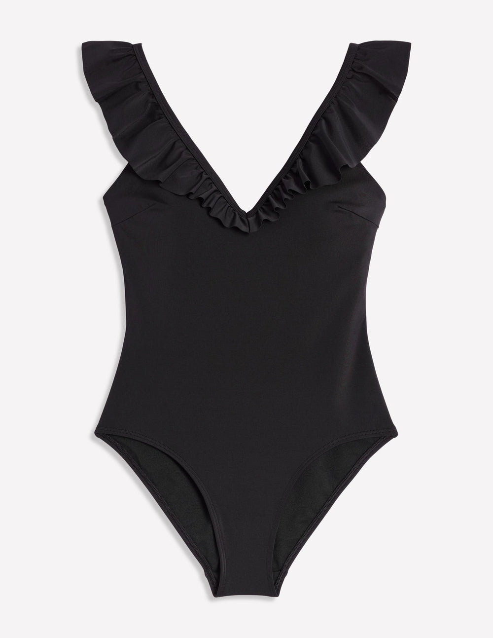 Evia Ruffle Swimsuit - Black