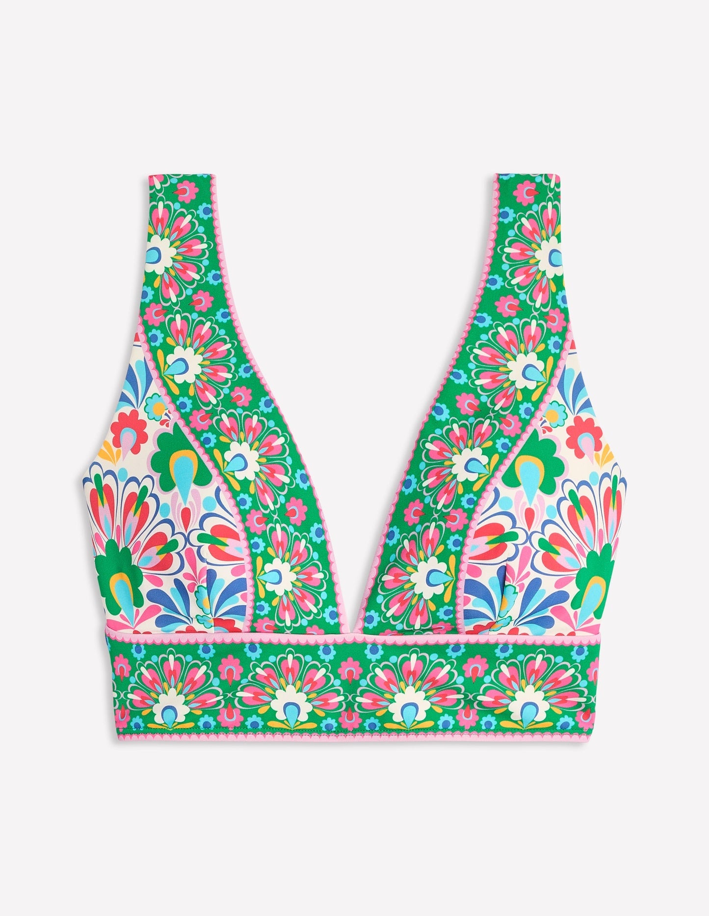 Porto Bikini Top - Multi, Decorative Dandelion