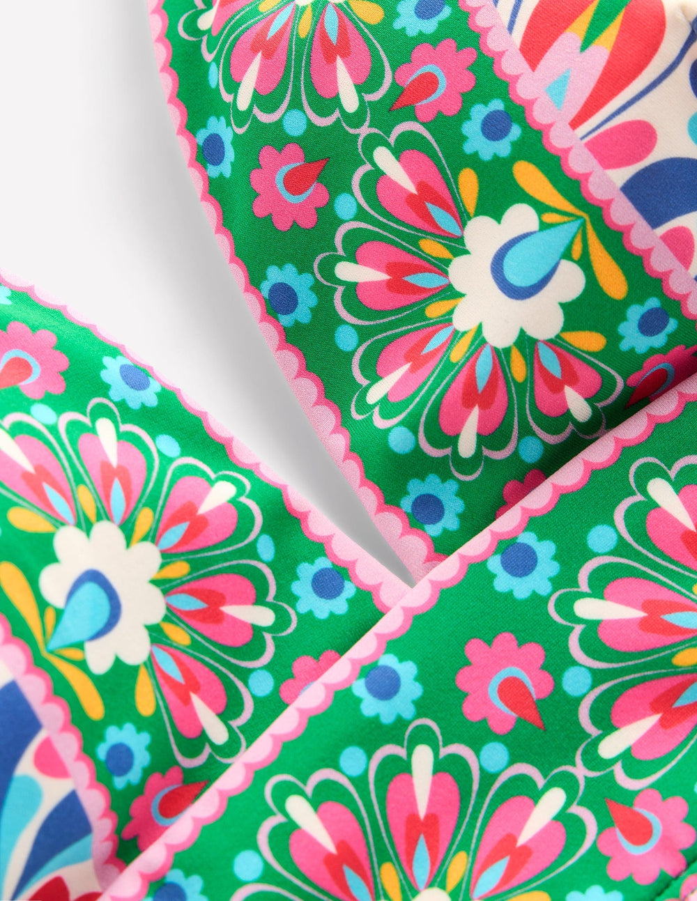 Porto Bikini Top - Multi, Decorative Dandelion