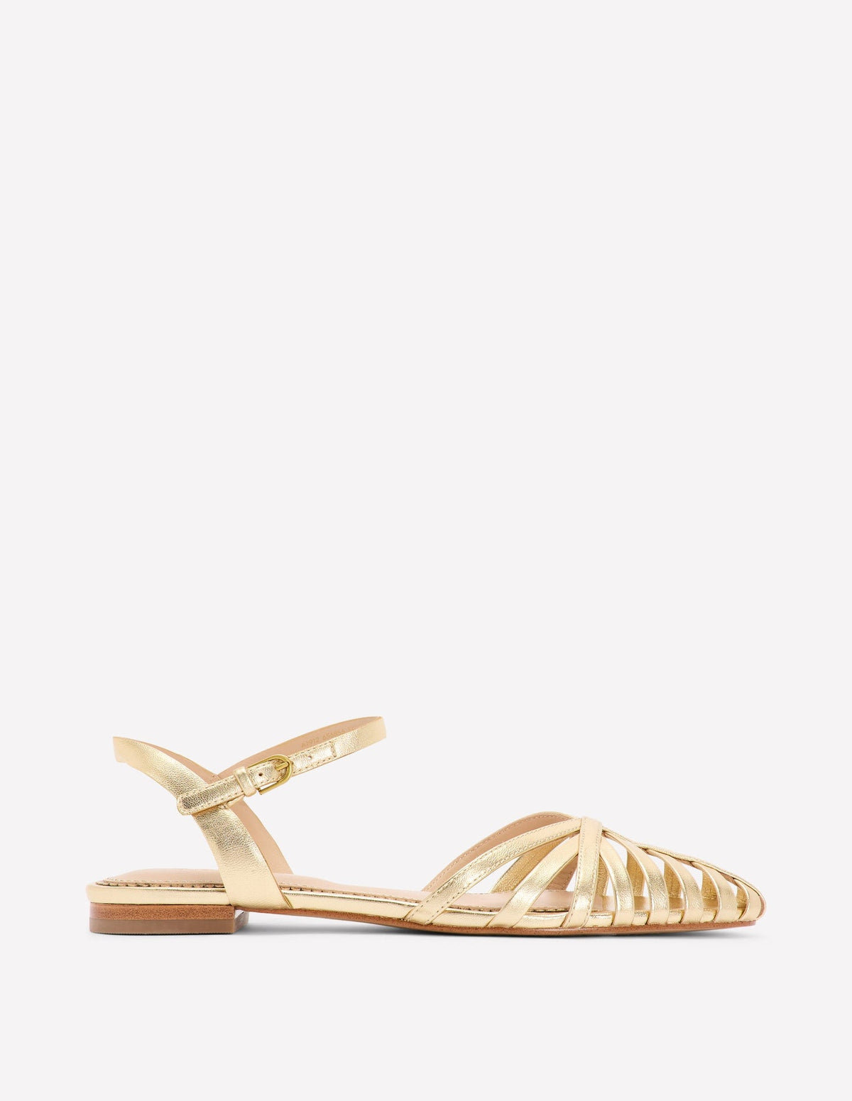 Multi Strap Pointed Sandals - Gold