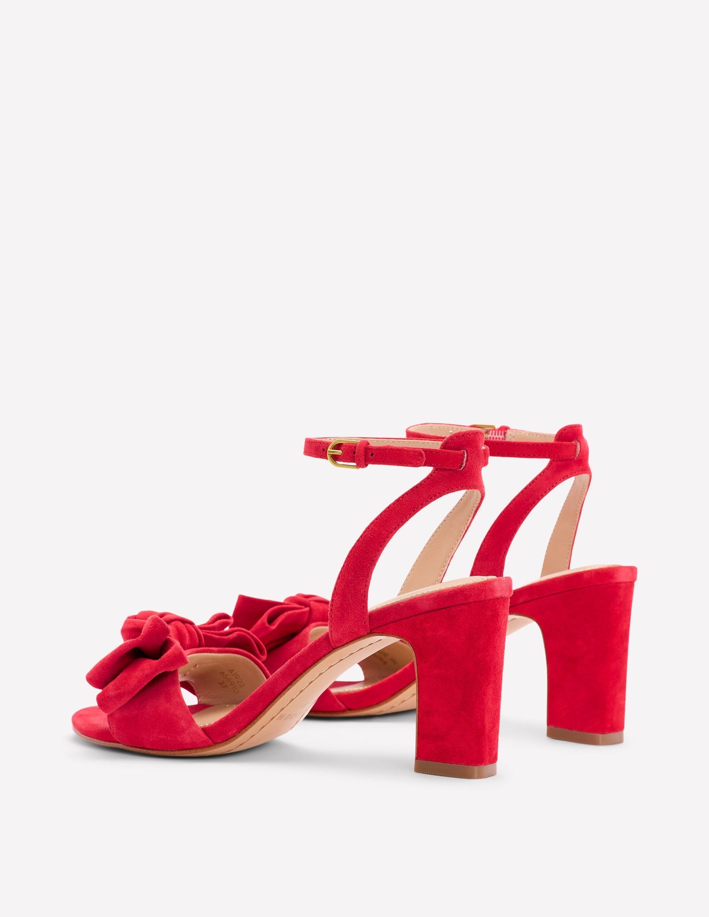 Bow Heeled Sandals - Hibiscus