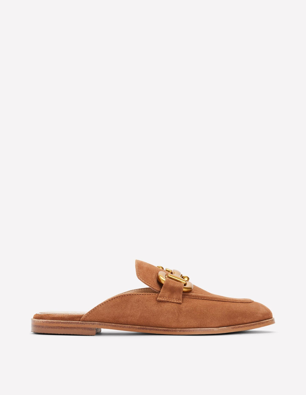Iris Snaffle Mule Loafers - Tan