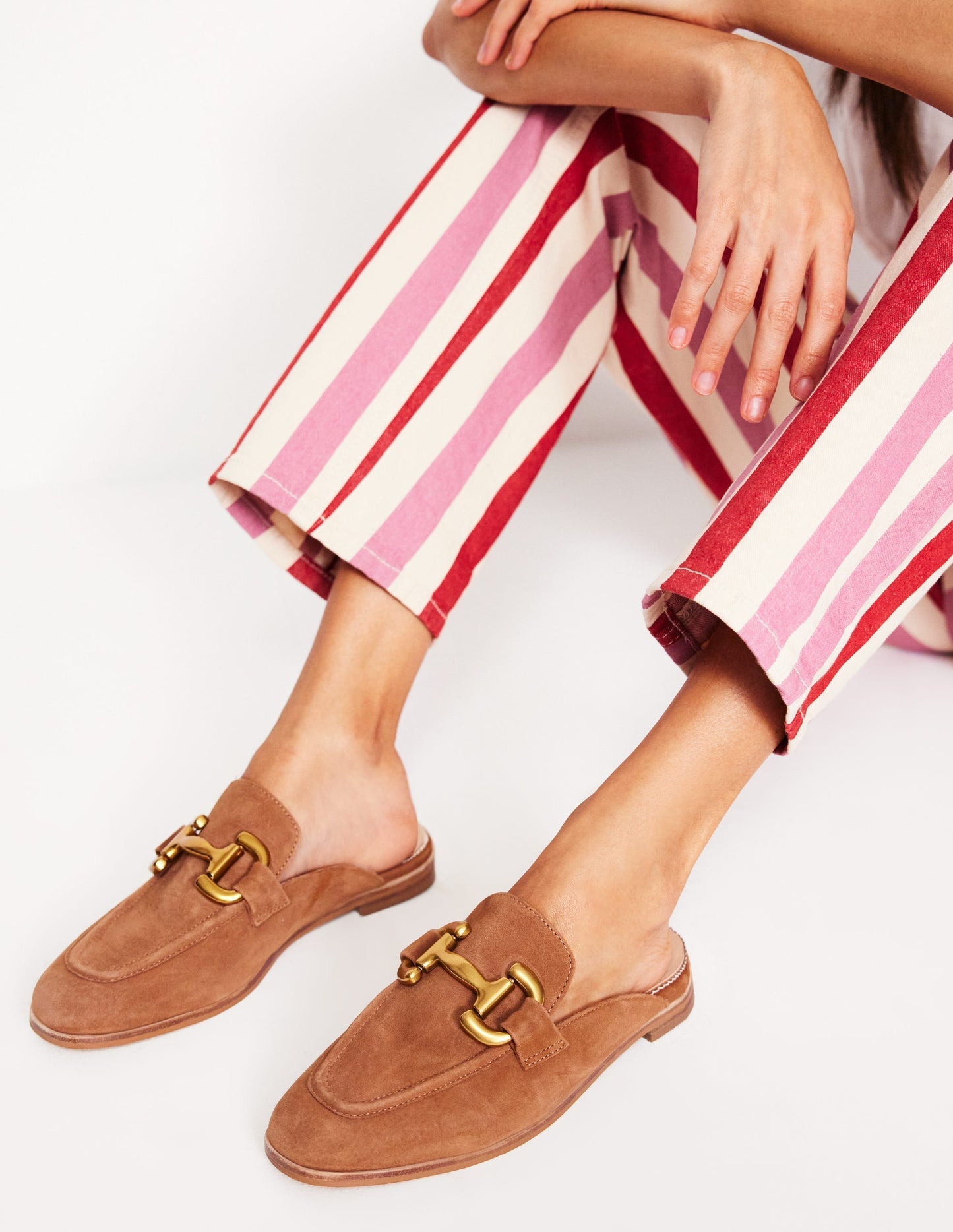 Iris Snaffle Mule Loafers - Tan