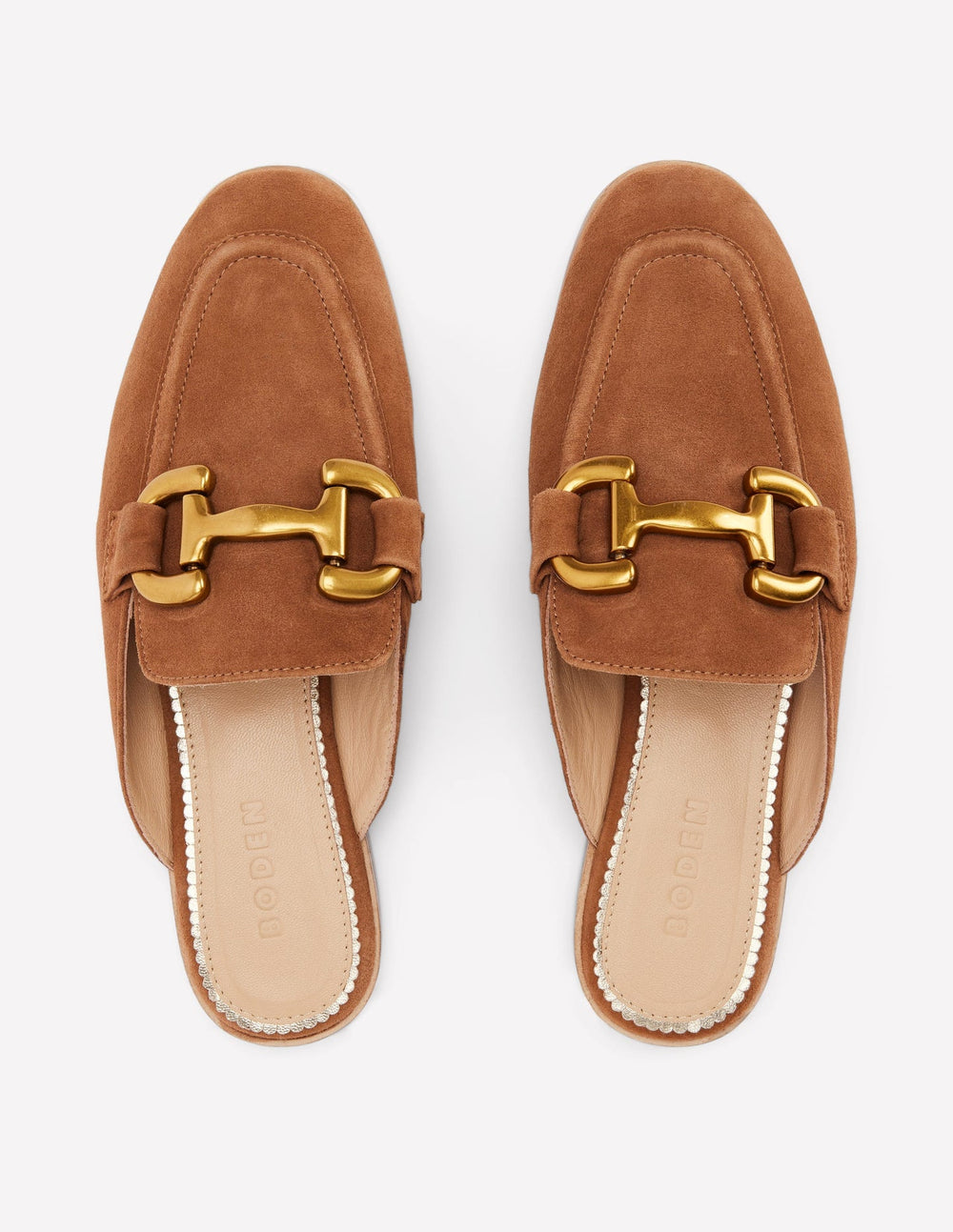Iris Snaffle Mule Loafers - Tan