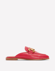 Iris Snaffle Mule Loafers - Red