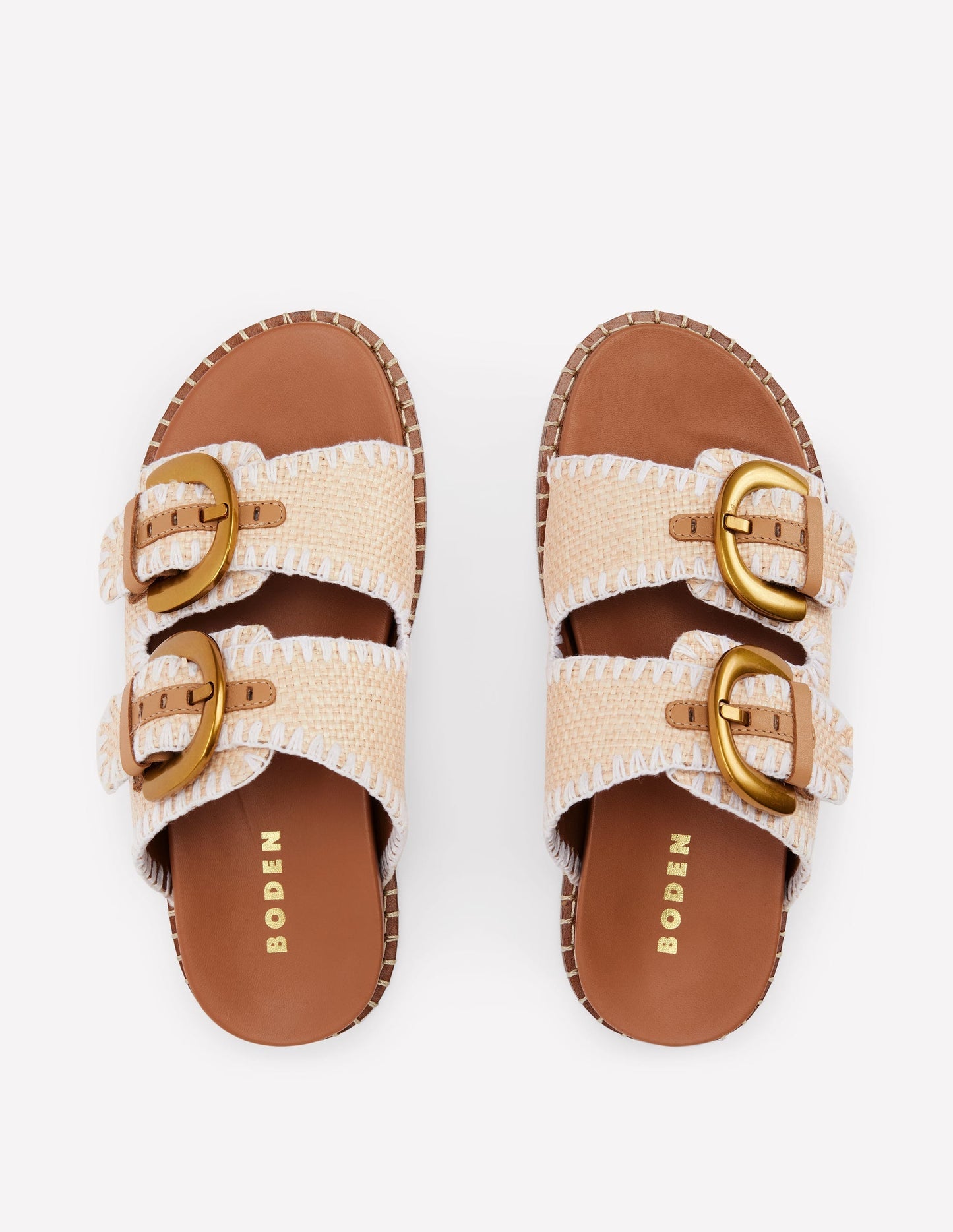 Alberta Footbed Sandals - Natural