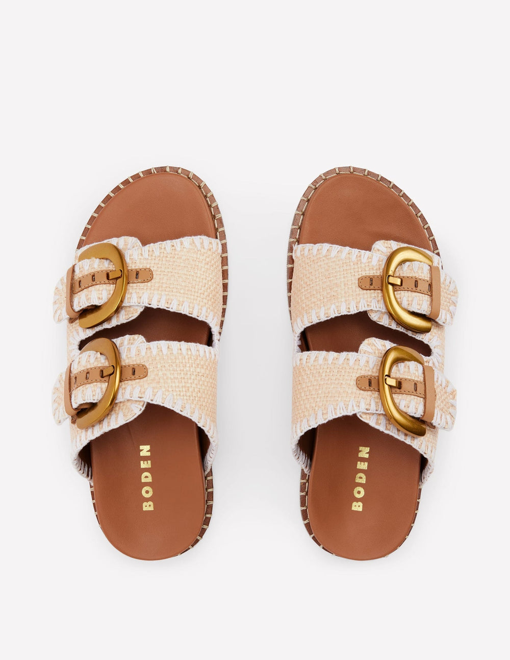 Alberta Footbed Sandals - Natural