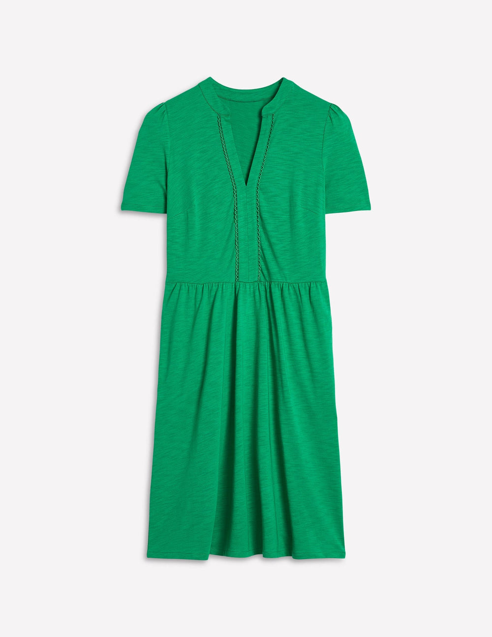 Naomi Short Sleeve Dress - Teal Stamp