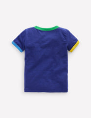 Ringer T-shirt - Starboard Blue