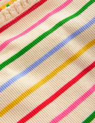 Short Sleeve Ribbed T-shirt - Multi Stripe
