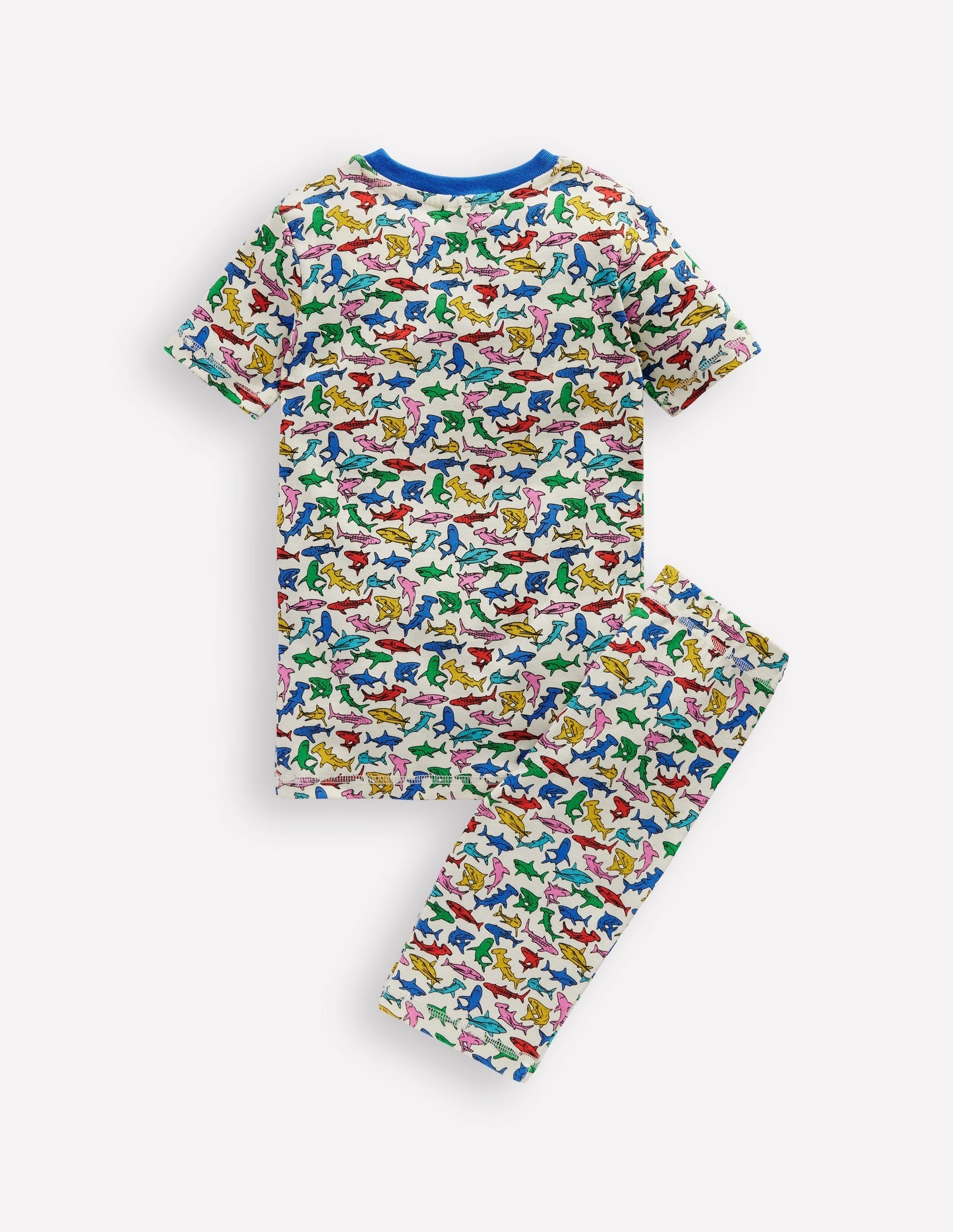 Snug Short John Pajamas - Multi Sharks