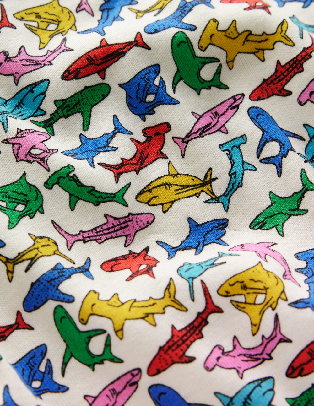 Snug Short John Pajamas - Multi Sharks