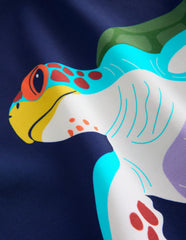 Fun Rash Vest Set - Aquamarine Blue Turtles