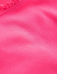 Short Sleeve Ribbed T-shirt - Flamingo Pink