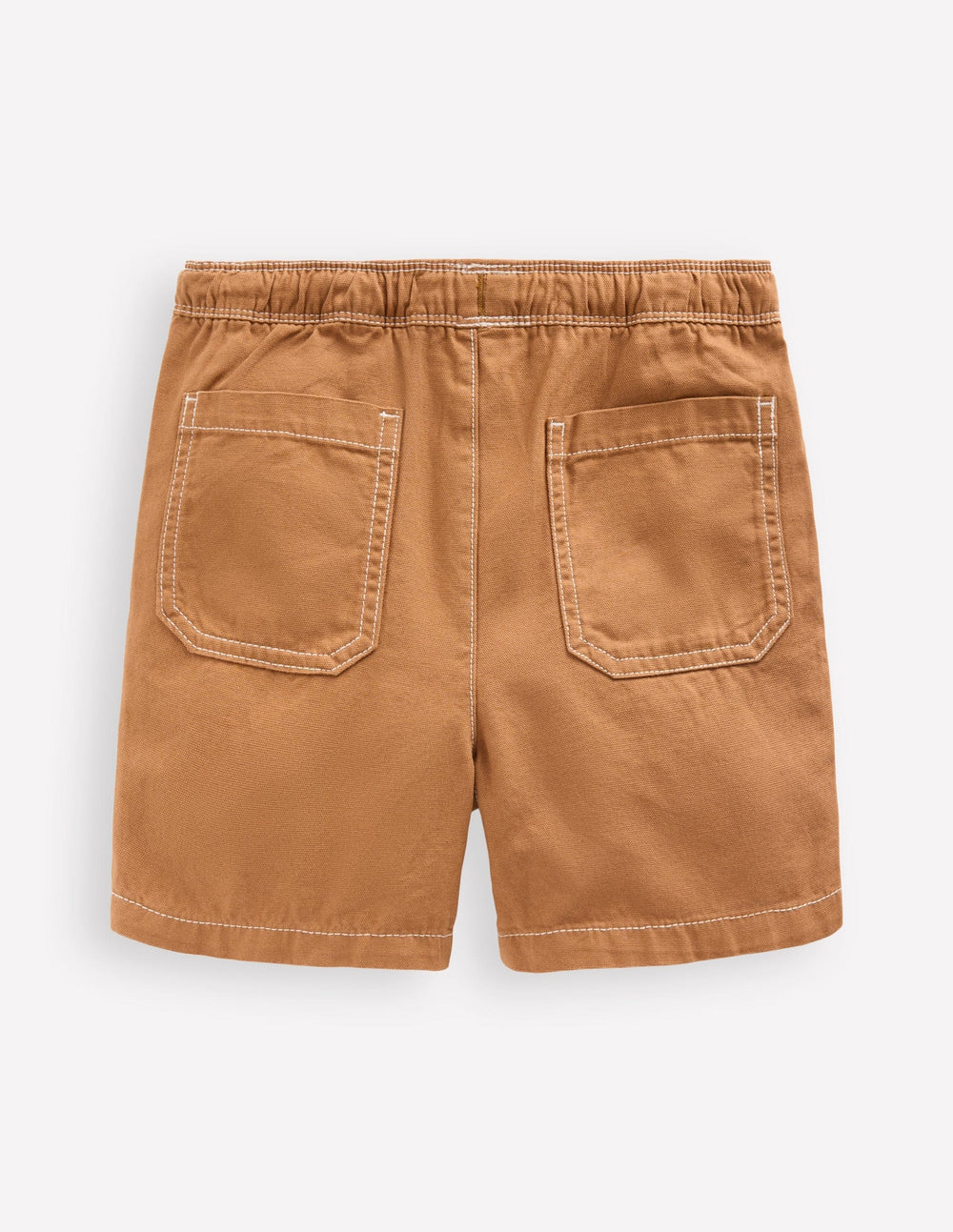Pull - On Cotton Shorts - Butterscotch Brown
