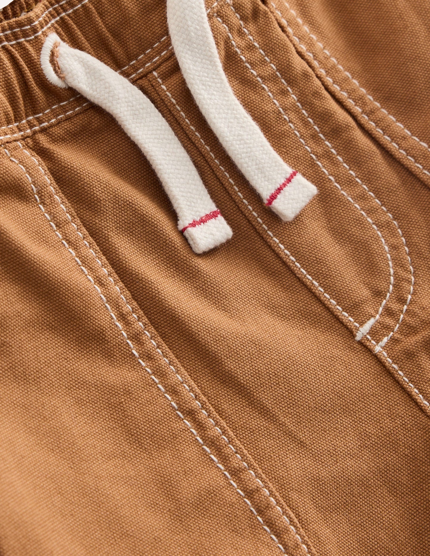 Pull - On Cotton Shorts - Butterscotch Brown