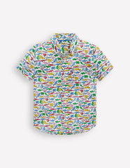 Cotton Linen Shirt - Multi Sharks