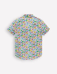 Cotton Linen Shirt - Multi Sharks