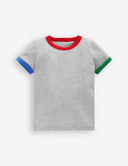 Ringer T-shirt - Grey Marl