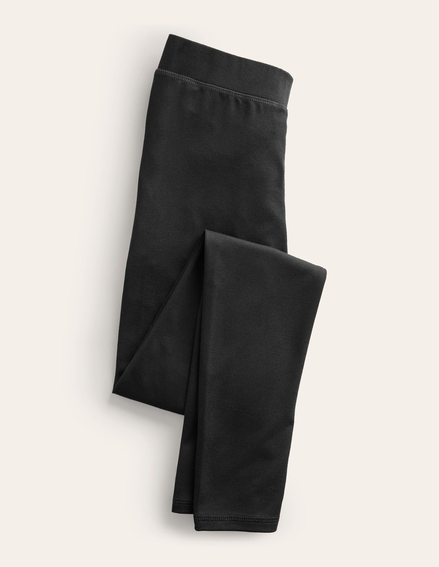 High Rise Jersey Leggings - Black