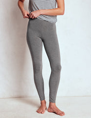 High Rise Jersey Leggings - Charcoal Marl