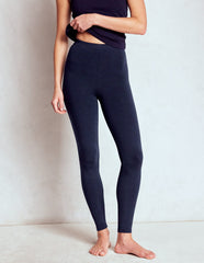 High Rise Jersey Leggings - Navy