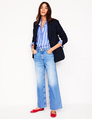 Stamford Linen Blazer - Navyy