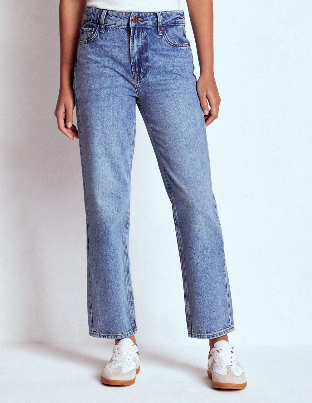 High Rise Rigid Straight Jeans - Light Vintage